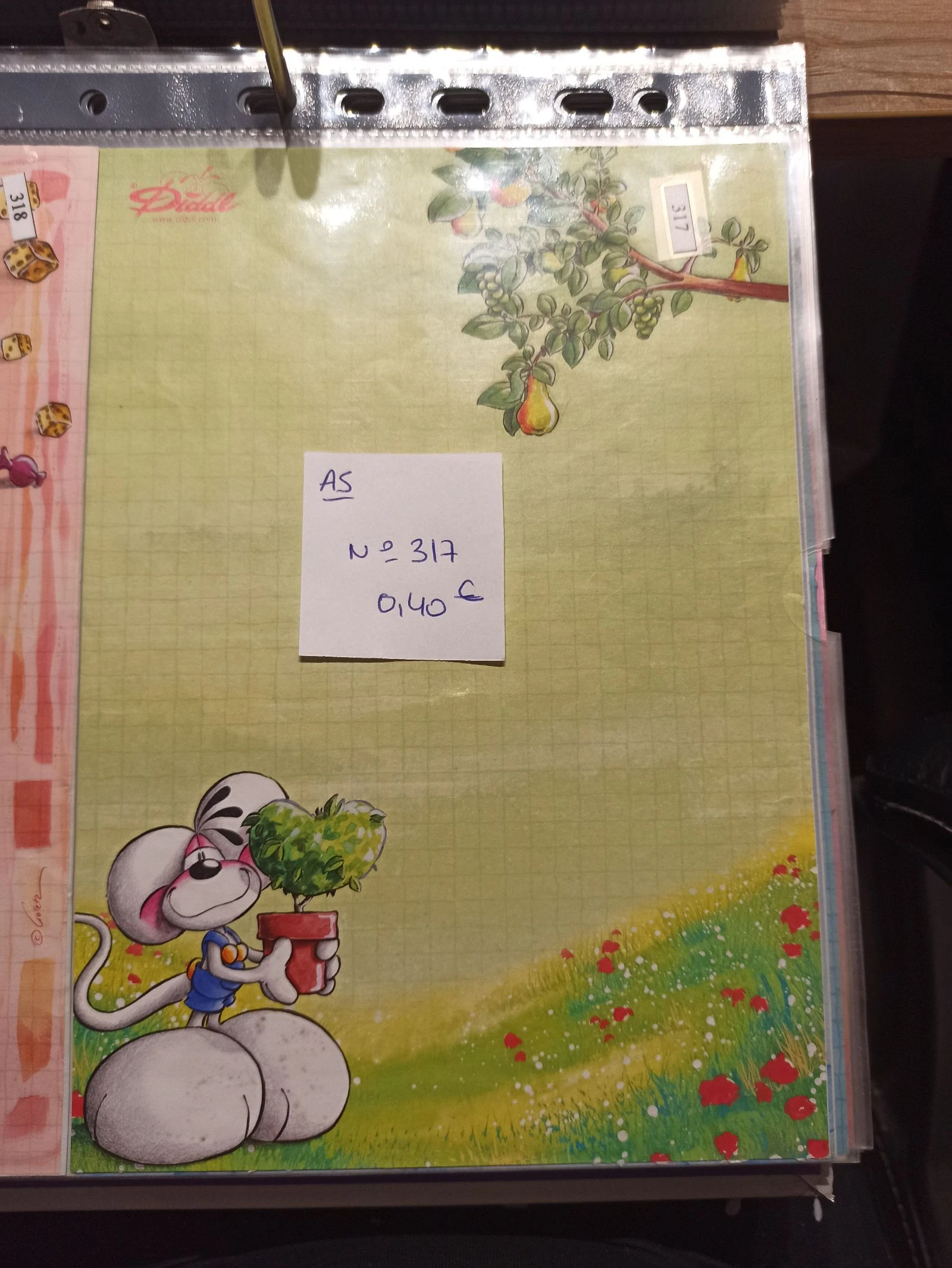 Feuille Diddl A5 317 0,40e